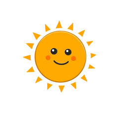 modern cute geometric seamless pattern with sun. Funny sunshine illustration. Smiling suns in square shapes.