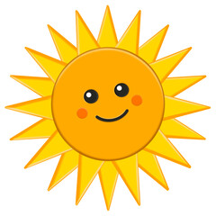 modern cute geometric seamless pattern with sun. Funny sunshine illustration. Smiling suns in square shapes.