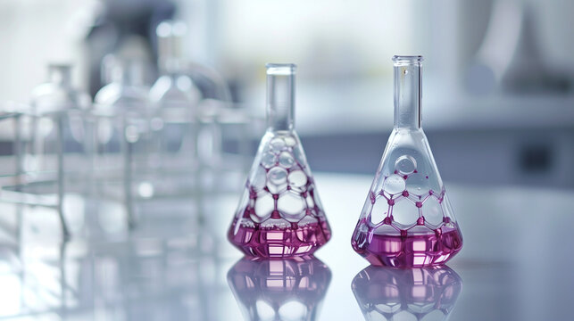 High-detail chromatogram showcasing the results of chemical reactions conducted in test tubes. Highlights separation and identification of various substances.