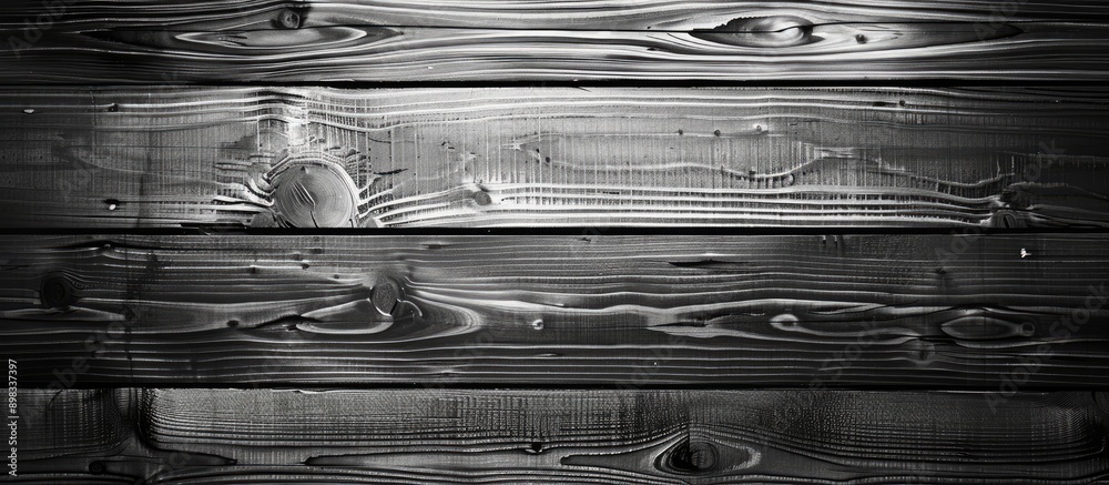 Aufkleber Abstract black and white wooden background with copy space image for text