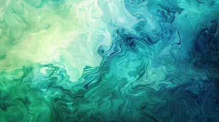 Abstract watercolor paint background in blue and green