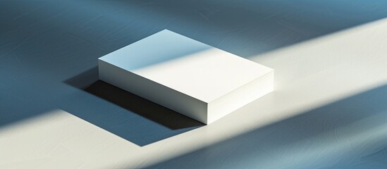 A business card with shadows adding depth to a copy space image