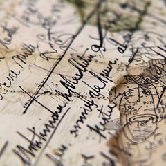 An antique handwritten letter and a feather quill on a wooden table, evoking a sense of history and the traditional art of letter writing.

