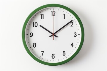 Modern green wall clock