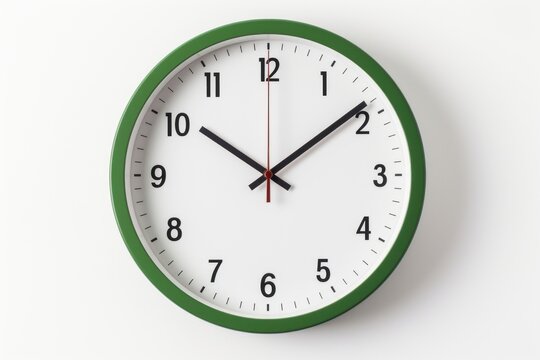 Modern green wall clock