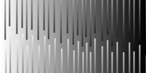 Background black, white stripe diagonal simple geometric straight line gradation border pattern. Graph texture white lines on white background black and white backdrop illustration.