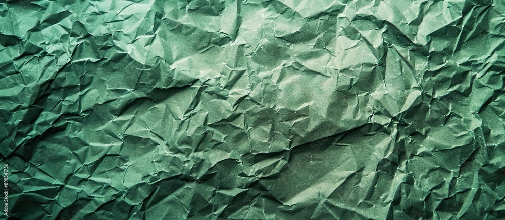 Leinwandbilder crumpled green paper with a textured background ideal for copy space image