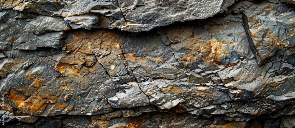 Poster close up of a natural stone surface texture providing copy space image