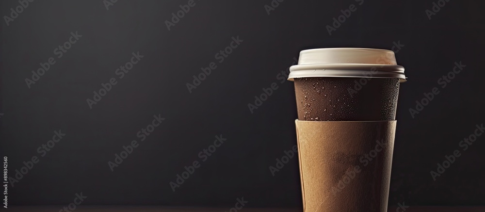Aufkleber a beverage container with copy space image for coffee