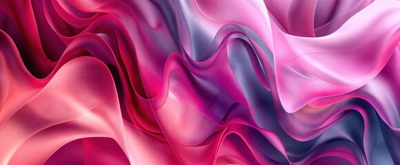 Fototapeta premium Abstract Pink And Purple Waves