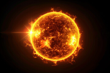 Obraz premium sun on fire