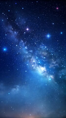 Obraz premium Starry Night Sky with Colorful Twilight, Cosmic Beauty, with Copy Space