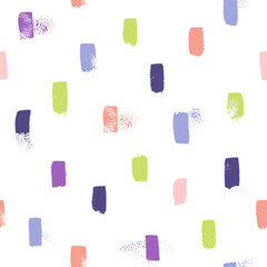 Multicolored brush strokes. Seamless background.