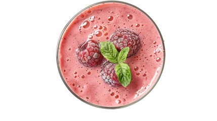Plum Honey Milkshake Isolated On Transparent Background
