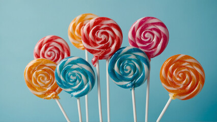 colorful lollipops
