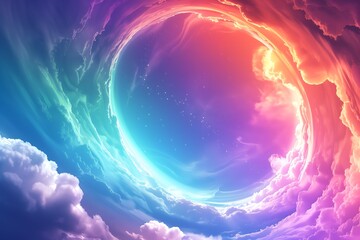 Artistic Representation of Ozone Healing, Atmospheric Restoration: A Visual Journey