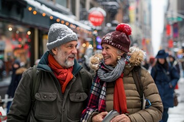 An abstract visual featuring bar and line graphs surrounded by various data-related elements in blue and orange, representing data analysis and trends in a modern artistic style.