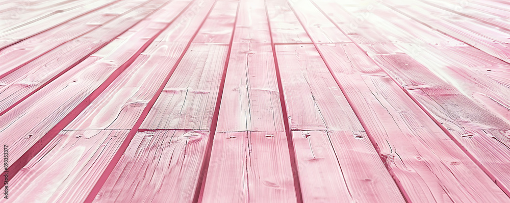 Wall mural pale pink wooden floors backdrop, creating a charming and delicate background for your website or wa
