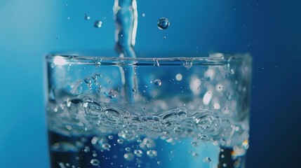 Water Pouring into a Glass