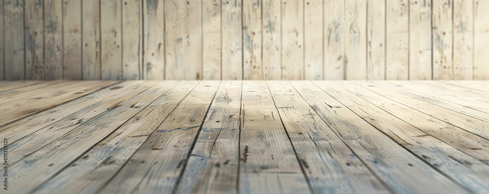 Wall mural elegant cream wooden floors backdrop, creating a neutral and versatile background for your creative 