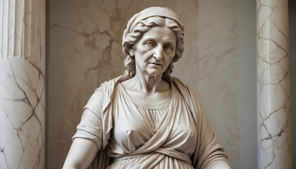 Fototapeta premium Ancient greek style of ar aged women