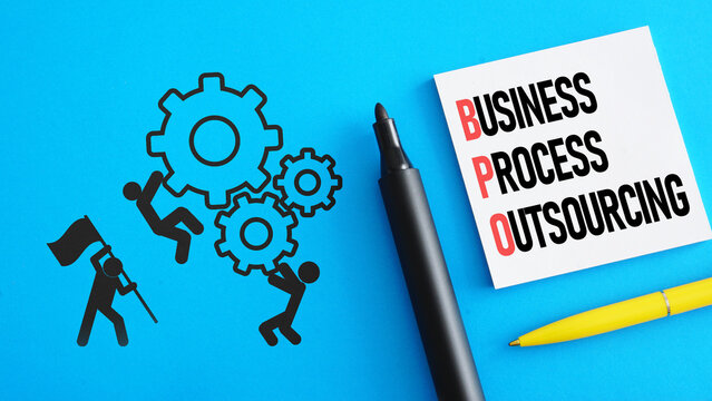 BPO Business Process Outsourcing is shown on the photo using the text