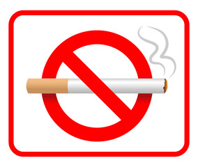 No smoking sign icon. Stop smoking symbol. Vector illustrations