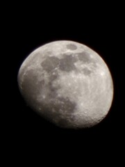 the moon in the night sky