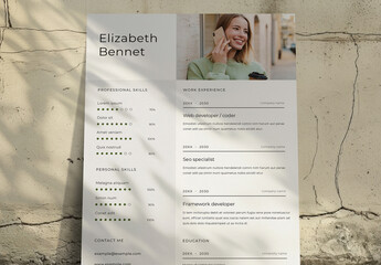 Clean Structured Resume Layout