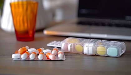 A smart pill organizer with digital reminders and dosage tracking, promoting medication safety for patients.