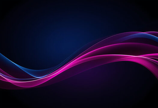 abstract light motion dark blue background magenta purple curves high details high definition vibrant