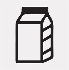 product Packaged line art silhouette vector on a white background