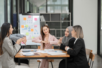 Asia business meeting   consultations of business people in the company's meeting room. 