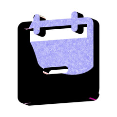 A stunning 3D icon with an elegant space texture,  perfect for adding sophistication to any project