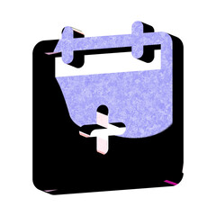 A stunning 3D icon with an elegant space texture,  perfect for adding sophistication to any project