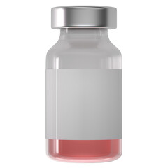 Ampoule Vaccine liquid red front view