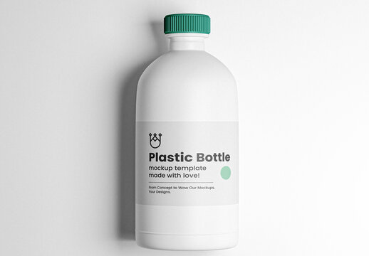 Simple Plastic Bottle Mockup
