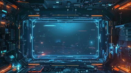 Fototapeta premium Futuristic Tech Portal