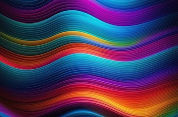 Obraz premium Multicolored abstract 3d background. Technology futuristic background. Trendy bright colors.