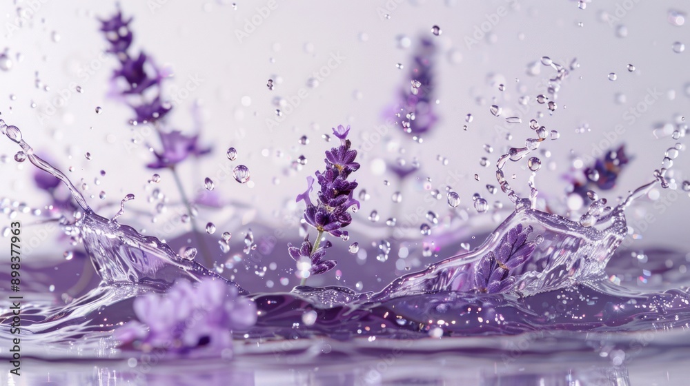 Sticker lavender splash