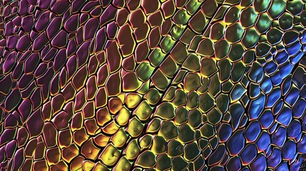 Snake skin, texture pattern of reptile skin, snake, crocodile, alligator, dinosaur, tail. Beautiful seamless pattern color gradient