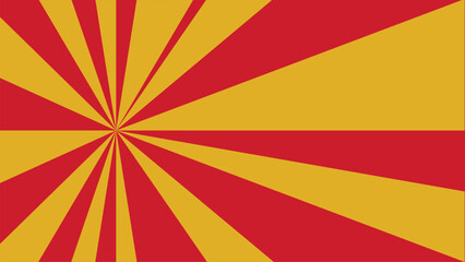 background with rays. a red and yellow pattern with a yellow star on it