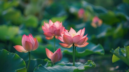 Obraz premium Flowers of the lotus