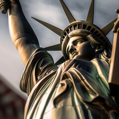 Obraz premium PHOTO DETAIL OF THE STATUE OF LIBERTY 2