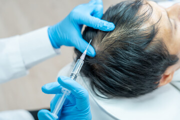 Specialist of hair injection hair tonic for Asian man, damaged hair, hair loss, thinning problem,...