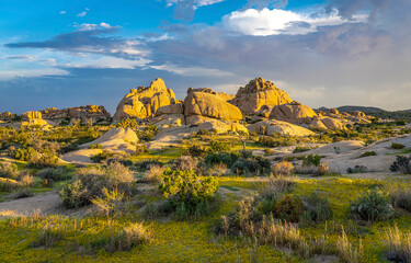 Mountain rocks view