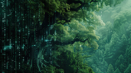 Digital Forest Matrix with Data Streams