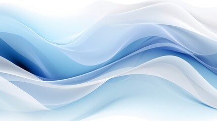 Naklejka premium Abstract background with smooth lines in blue and white colors