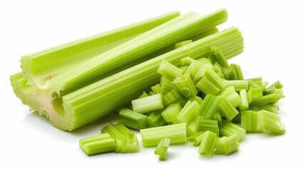 Fresh celery closeup view