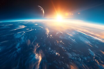 Fototapeta premium Futuristic Urban Landscape with Transparent Dome, Hyper-Realistic Cityscape Encased in Protective Shield